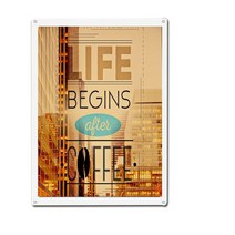 새해 멜론조아 투명 아크릴 액자 제작 사진 틀 자석 대형 프레임 A2, 행복한 삶 A2-화이트