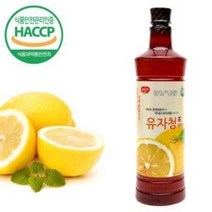 HU 유자청 베이스 1050ml (아이스티 유자시럽 주스 소스 칵테일 요리 유자액)