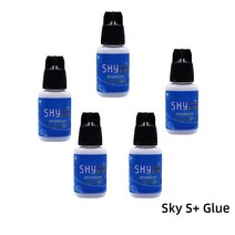 SKY S 타입 접착제 속눈썹 익스텐션 블랙 캡 건조 밀봉 가방 뷰티 메이크업 도구 5ml 10 병, [02] 10 bottles