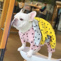 골든독 알파벳올인원 M-5XL 프렌치불독 웰시코기 퍼그 닥스훈트 시바견 중형견 대형견 착용가능 올인, 그레이