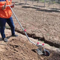 수동쟁기 쟁쇠 밭고강 소형 경운기 텃밭가꾸기 개간, 더블 핸들 당기는 쟁기