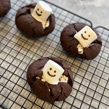 스모어쿠키 디저트 초코스모어쿠키 크림치즈쿠키 dessert 답례품 돌잔치답례품 수제쿠키 회의용간식, 1개