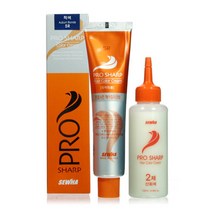 [세화] 프로샤프 헤어컬러크림 1제120g +2제 120g, [4M]밝은적갈색