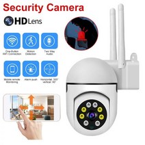5G 3MP Wifi PTZ 감시 IP 카메라 1080P HD 풀 컬러 야간 투시경 WIFI 보안 CCTV 카메라 야외 실시간 모니터, 3MP Camera 128GB, 영국 플러그