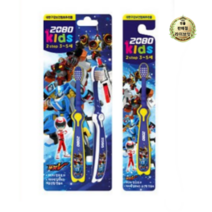 2080 키즈 또봇V 2step 3~5세 유아칫솔, 랜덤, 1개입, 10개