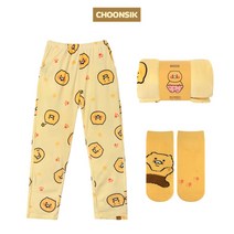 [진영쇼핑] 춘식이 무릎담요+수면바지+수면양말 세트