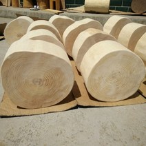 소나무 통나무 원형 스툴 대형 그루터기 소품 의자, 직경 31-33 높이 20cm