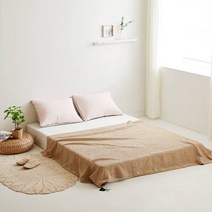 데일리 모달 와플이불 스프레드 사계절 홑이불 (베이비 싱글 퀸), 브라운