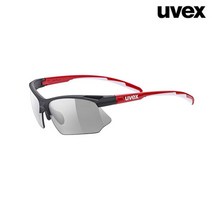 UVEX 우벡스 802 바리오 자전거 변색고글, 화이트/변색투명