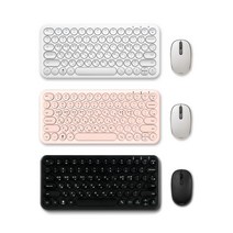 아이노트 38208c 아이패드 블루투스 키보드마우스 세트, 키보드(화이트)+마우스(블랙)