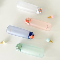 르모네 원터치 스테이 물병 어린이물통, 600ml, 핑크