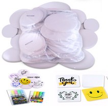 마이1004 그리기뱃지 뱃지만들기 DIY 무지뱃지 공백뱃지 원형 사각 개별포장, 원형 (대 50개입)-7.5cm