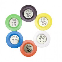 온도계 센서 감지기 LCD 디지털 측정기 습도계 냉장고, 블랙 BL01523