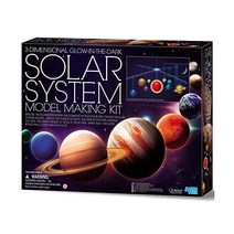 4M 3D Glow-in-the-다크 태양 System Mobile Making 키트 - DIY 사이언스 Astronomy Learning Stem Toys Educational