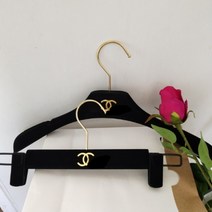 명품 옷걸이 골드 럭셔리 벨벳 스웨이드 바지걸이 샤땡 구땡 디자인