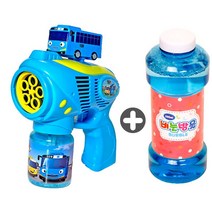 스타토이 타요/라니 익스트림 자동버블건+버블액500ml, 타요+버블액500