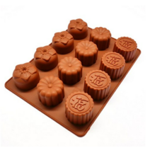 신일홈베이킹 실리콘몰드원형 복 12구 몰드, 3개