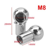 국산차수입차부품 자동차 M6 M8 가스 스트럿로드 엔드 피팅 볼 핀 커넥터 조인트 밸브 스프링 홀더 2 개 부트 프론트 보닛 트렁크 홈, [01] M6