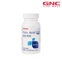 [GNC] 엽산 800 (100정) 100일분+ 기프트박스, 상세설명 참조, 없음