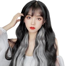 하이유니 브릿지 트윙클 여자 부분 셀프 패션 헤어 피스 붙임 머리 가발, 웨이브 (너비:3.5cm/기장:55cm), 10.퍼플