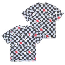 STIGMA 스티그마 22 CHECKER OVERSIZED T-SHIRTS PATTERN