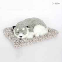 유어밤 차량용 제습인형 숯 탈취제 잠자는 강아지인형 허스키 - 미니
