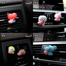 BT21 리틀버디 캐릭터 차량용 방향제 새차선물, BT21 리틀버디 캐릭터 차량용 방향제 망