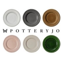 포터리조 다리아 스톤 웨어 원형 플레이트 6컬러 테이블 접시, Umbra(천연 브라운), 원형 플레이트 라지