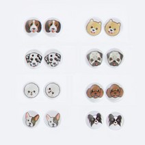 실리콘귀걸이 도기퍼기 8종