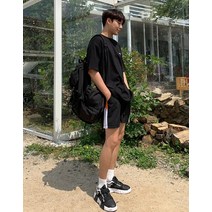 (스나이퍼샵)배색 데일리 셋업 썸머 반바지