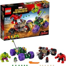 LEGO 슈퍼 히어로 헐크 vs. 레드 헐크 76078 빌딩 키트, 한개옵션0