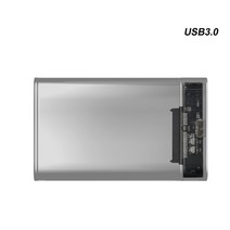 TISHRIC-외장 HD 케이스 2.5 HDD 케이스 SSD 외장 하드 드라이브 박스 인클로저 6Gbps 10 테라바이트 SATA to USB 3.0 디스크 어댑터, USB3.0 Color 2
