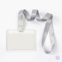 투명 아크릴 사원증 케이스 3P세트 가로형 그레이 명찰케이스 사원증케이스 사원증 케이스 세로 사원증