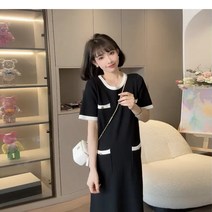 ANYOU 여성원피스 고급스럽고 우아한 햅번느낌 날씬해 원피스