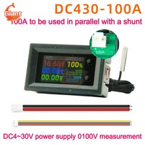 [JS] 디지털 전압계 다기능 테스터 전력 계량기 에너지 주파수 10A DC4 ~ 30V, 03 100A