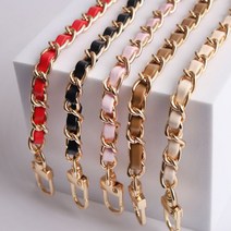 [Top100] 샤샤 메탈 가죽 체인 스트랩 숏 롱 30cm 120cm _23029EA, 제스쿠팡 샤샤체인스트랩(단품)_브라운(숏32cm)