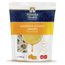 마누카헬스 Manuka Health 마누카꿀 드롭스 레몬맛 로렌즈 캔디 250g, 1팩