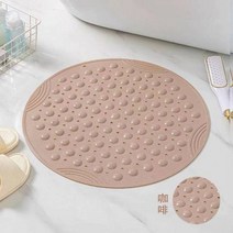 건식반신욕기 변기 부속품 세면대 샤워라운드 마사지 매트 미끄럼 방지 목욕 샤워 룸 욕실 가정용 화장실, 13 Khaki  66CM round