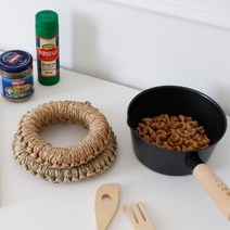 왕골 수제 고급 카페 하와이 냄비받침 귀여운 특이한, 소