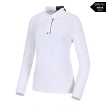 볼빅 Volvic 여성 골프 카라 배색포인트 긴팔 티셔츠 VLTSMD81_OW