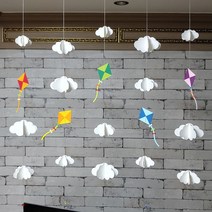 연모빌 겨울모빌 어린이집 유치원 봄 여름 가을 kite mobile, 1.레드