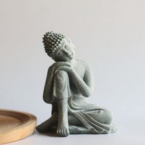 반가사유상 미니어처 굿즈 장식품 사암 부처님 동상 명상 원숭이 왕 돌 사자 인형 89, 8x6x10cm