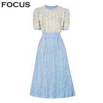 트위드배색플리츠원피스_VFI3M1OP3260