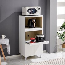 600 원목 전자렌지다이 밥솥선반 오븐렌지대 주방수납장, 워시