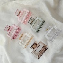 오리툴 투명 반묶음 집게핀 아크릴 헤어 유광 무광 데일리 올림머리 이성경 바나나핀 베이직 심플 모던 감성 스퀘어 컬러
