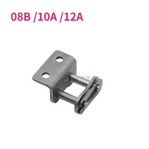 풀버클 체인 싱글 사이드 더블 홀 벤트 플레이트 컨베이어 구동 08B /10A /12A 1 개, 03 12A-1