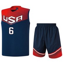 캡스록 미국 대표팀 농구복 농구 유니폼 세트 네이비