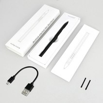 정전식 터치펜충전식 4096 레벨 스타일러스 펜 SA201H Asus Flow 시리즈 B6602FC2 GZ301ZE/ZC/ZA GX650R, 한개옵션1, 01 Black