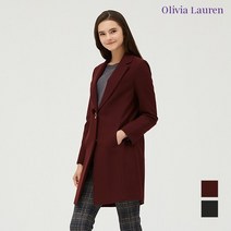 올리비아로렌 테일러드 체크 롱자켓 VOPFUUW9321