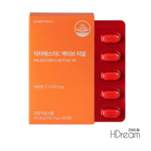 여에스더 비타민C 액티브 티알 1000mg, 60정 x 1박스